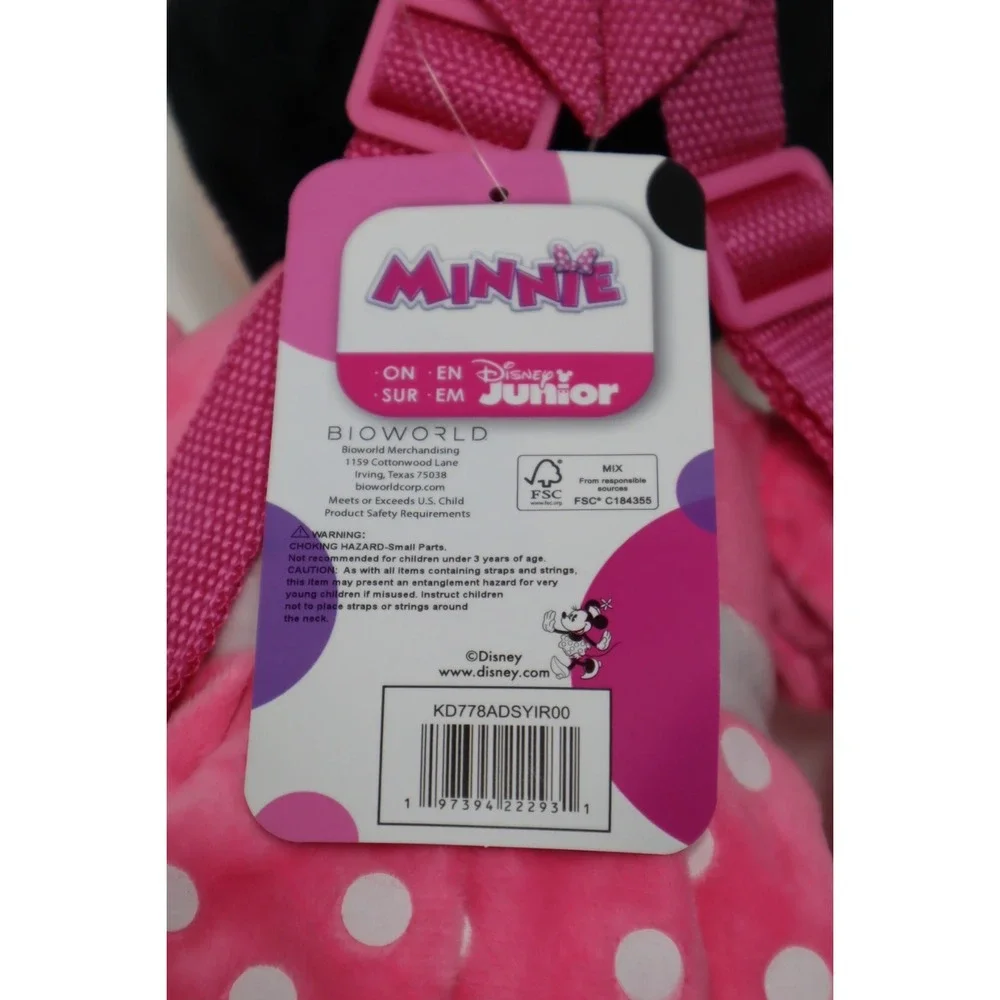 Disney Minnie Mouse Plush Backpack‎